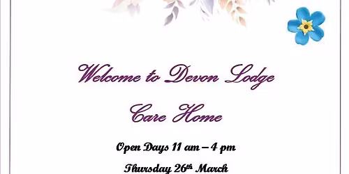 Devon Lodge - Talking Matters ! Join us for a cup of tea\/coffee & let us combat loneliness together