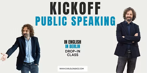 Kickoff Public Speaking