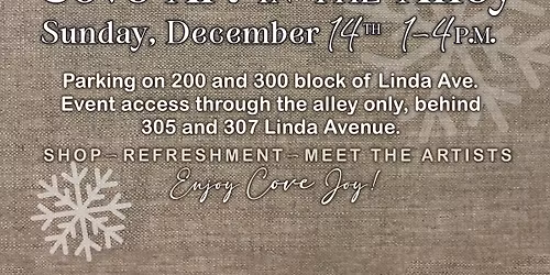 \u2744 COVE ART in the ALLEY \u2744