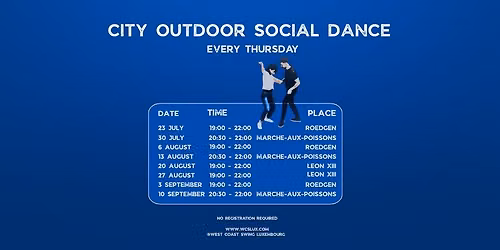 City Outdoor Social Dance (M\u00e4i Quartier \u2013 Meng Plaz)