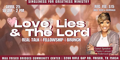 Love, Lies and The Lord - Singles Brunch