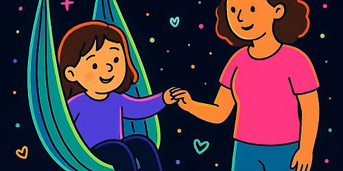 Glow in the dark Aerial Yoga for AllAbilities.