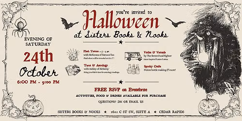 Halloween at Sisters Books & Nooks
