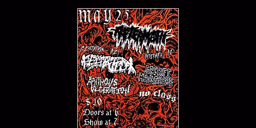 Gestation \/ Aftermath \/ Secret Handshake \/ Aphthous Ulceration @ No Class