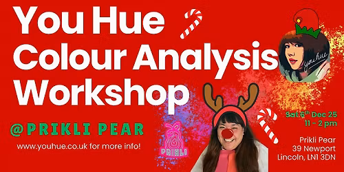You Hue Colour Analysis Workshop @ Prikli Pear Sat 6th Dec 25