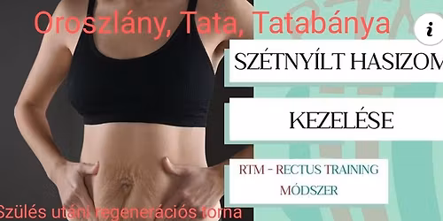 RTM Sz\u00e9tny\u00edlt hasizom regener\u00e1l\u00f3 kurzus Tata