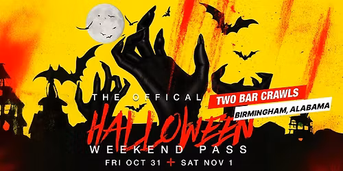 Haunted Hop & Halloween Bar Crawl Weekend Pass \u2013 Birmingham, Alabama 2025