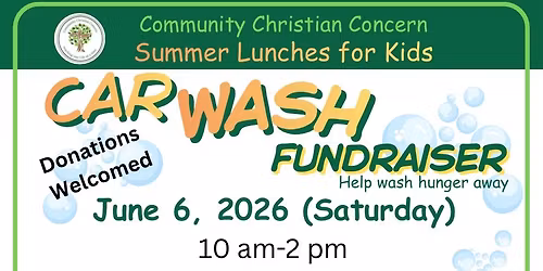 Car Wash Fundraiser for CCC Summer Lunches for Kids