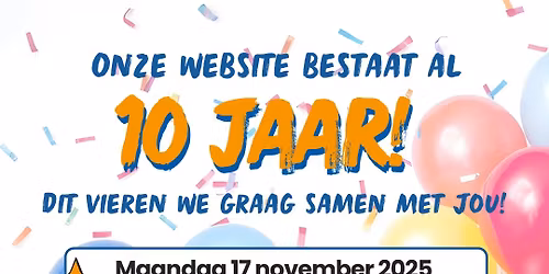 Diemenvoorelkaar.nl bestaat 10 jaar en dat vieren wij graag met jou!