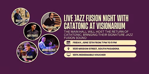 Live Jazz Fusion Night with Catatonic at Visionarium Live Italian
