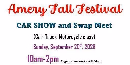Amery Fall Festival Car Show
