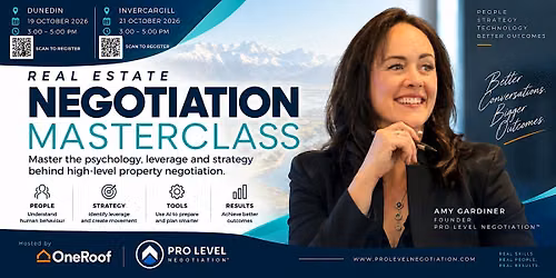Pro Level Negotiation\u2122 Masterclass \u2014 Dunedin
