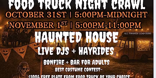 Halloween Night Crawl food truck rodeo