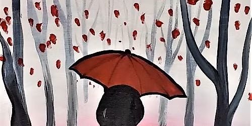 Walk in the Rain paint and sip painting event at CRP Rocklin