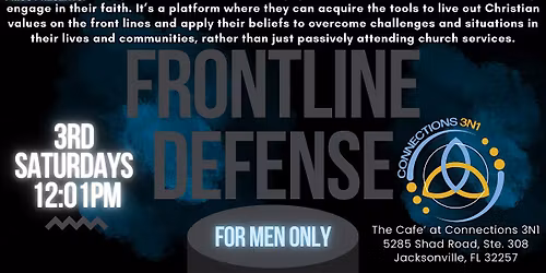 Monthly Frontline Defense: Empowering Men to Stand Strong