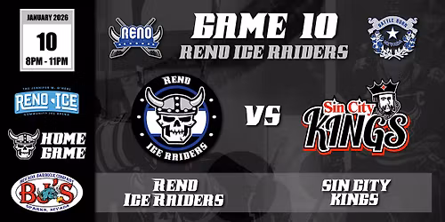 BJ's BBQ Presents Reno Ice Raiders VS Sin City Kings