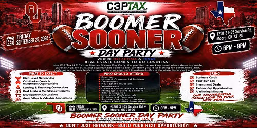 BOOMER SOONER NETWORKING DAY PARTY