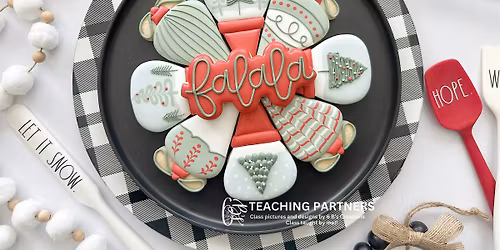 Ornament and Snow Globe Platter cookie decorating class