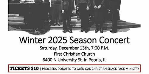 PEORIA INTERNATIONAL CHOIR - WINTER 2025 SEASON CONCERT