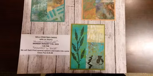 Gelli Plate Printing Technique Class