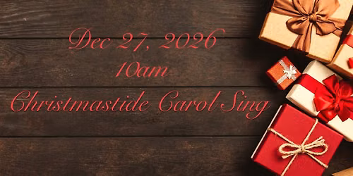 Christmastide Carol Sing