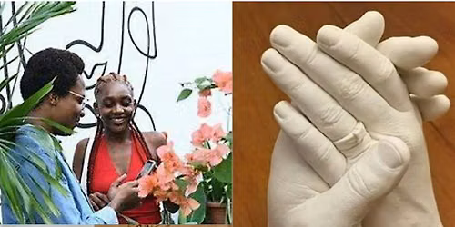 Couples Hand Casting Session