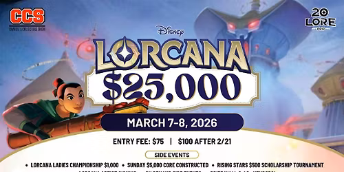 CCS Lorcana $25,000 Weekend - Invitational Qualifier 3