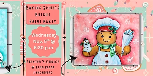 Baking Spirits Bright Paint Party