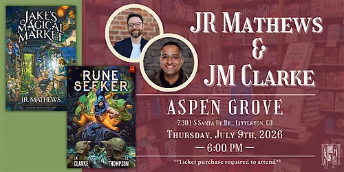 JR Mathews & JM Clarke Live at Tattered Cover Aspen Grove
