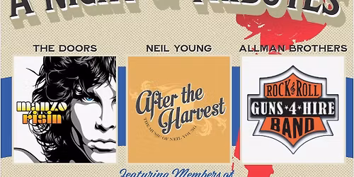 Save The Date! A Night of Tributes to The Doors, Neil Young and The Allman Brothers
