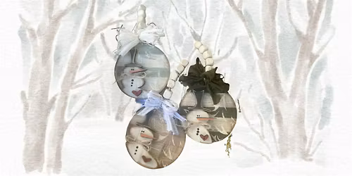 Snowmen Ornament Workshop - You Can Paint Studio