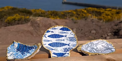 Decoupage shells workshop