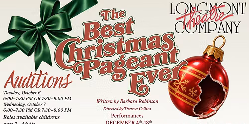 LTC Auditions: The Best Christmas Pageant Ever!