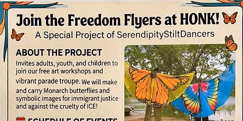 Freedom Flyers SERENDIPITY STILT DANCERS at HONK!