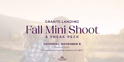 \ud83c\udf42\ud83d\udcf8 Fall Photoshoot & Community Sneak Peek in Salisbury, NC