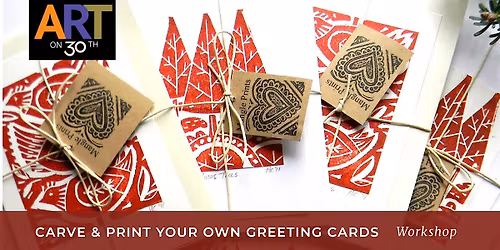 SAT AM - Carve & Print Your Own Greeting Cards workshop with Robin