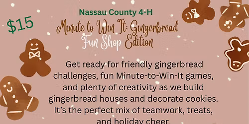 FUN SHOP: Minute to Win It: Gingerbread Edition