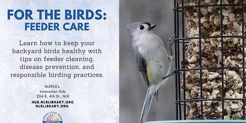 FREE Class: For the Birds - Feeder Care An essential step in your birding journey! North Little Rock
