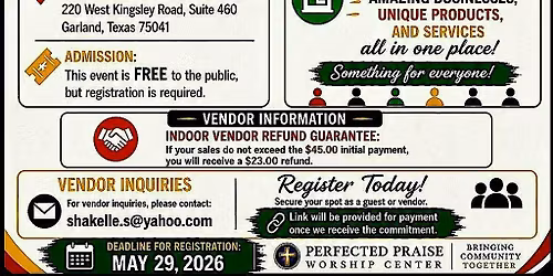 Perfected Praise Worship Center Black Expo 2026