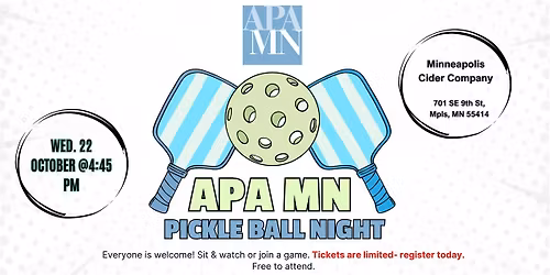 APA MN: Pickleball Social