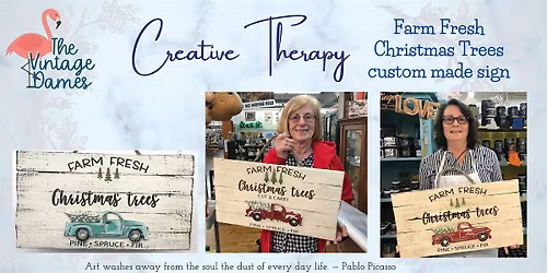 Farm Fresh Christmas Trees Sign - Evening Class