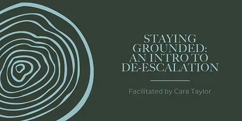 Staying Grounded: An Introduction to De-Escalation (Saskatoon)