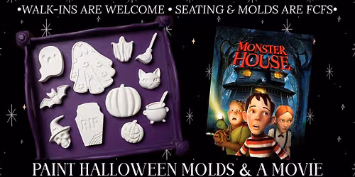 Paint Halloween Molds & Watch A Movie