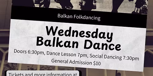 Wednesday Balkan Dance