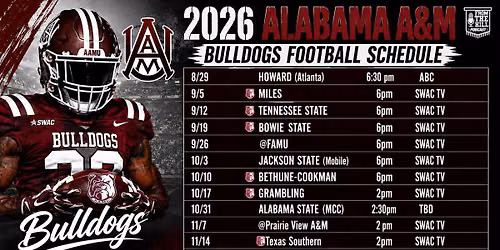 Alabama A&M Bulldogs vs. Bowie State Bulldogs