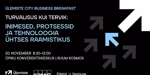 \u00dcLEMISTE CITY BUSINESS BREAKFAST X KPMG