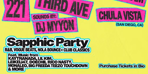 Missed Connection. Sapphic R&B  Party + more!