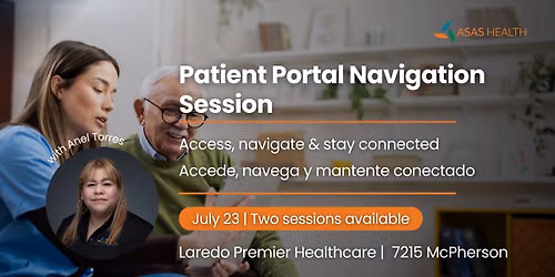 Patient Portal Navigation Session | Sesi\u00f3n de Navegaci\u00f3n del Portal de Pacientes