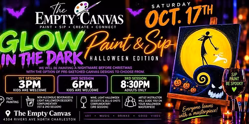 Glow in the dark Halloween paint party