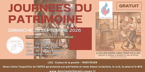 Journ\u00e9es du patrimoine - Apr\u00e8s midi dansante et culturelle